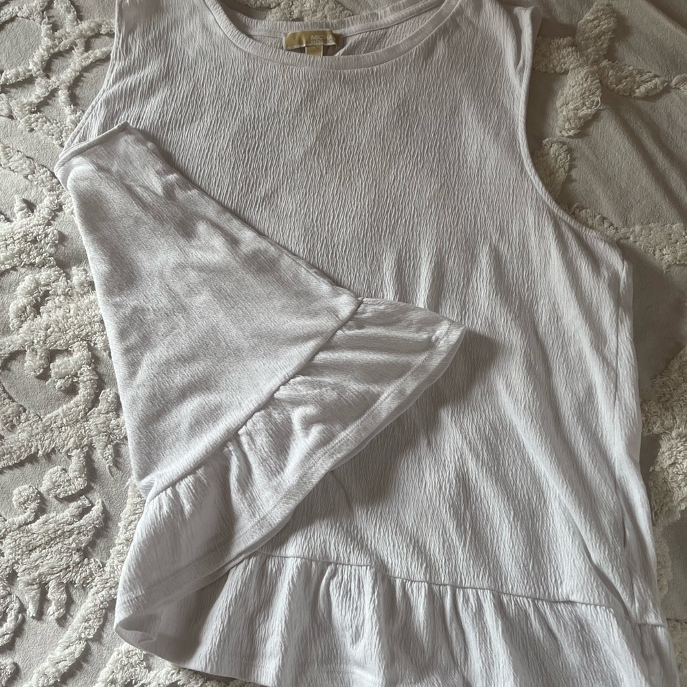 Michael Kors White Sleeveless Top
